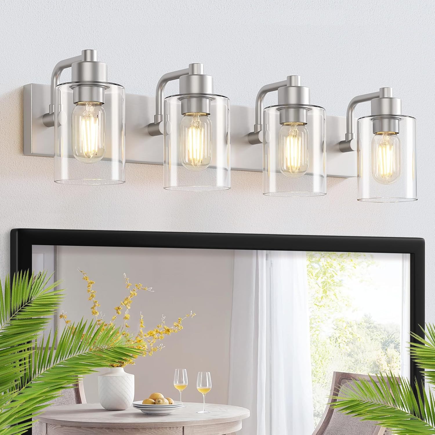 Brushed Nickel Bathroom Light Fixtures for Modern Home Decor
