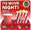 Movie Night Popcorn Buckets, Trays & Snack Bowls - Family Movie Kit