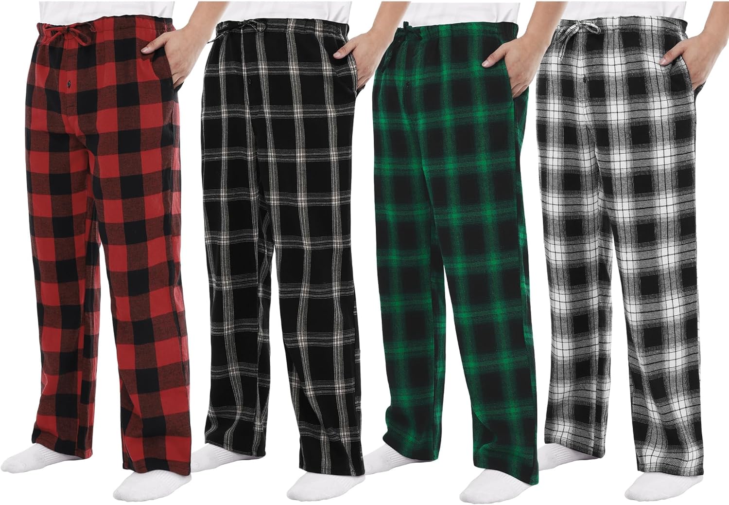 Motarto Men's Flannel Pajama Pants for Cozy Sleep and Lounge