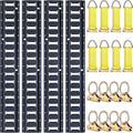 E Track Tie-Down Rail Kit 8ft 4-Pack - Heavy Duty Cargo Securement