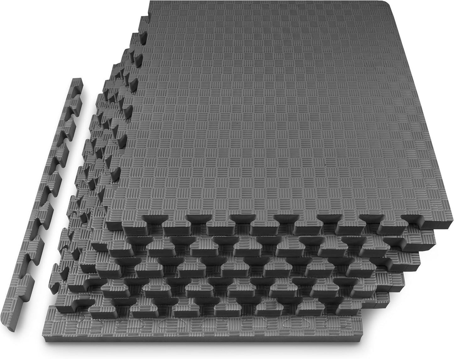 ProsourceFit Exercise Puzzle Mat - Non-Slip EVA Foam Tiles