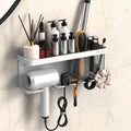 Hair Dryer Holder Wall Mounted Adhesive/Drilling - Organized Storage