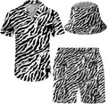 Stylish Men's 2 Piece Hawaiian Tracksuit with Matching Hat