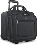 Rolling Laptop Bag with Wheels - Carry On Briefcase for Travel