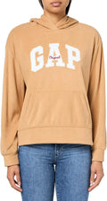 GAP womens Logo Microfleece Hoodie - Soft, Classic Everyday Layer