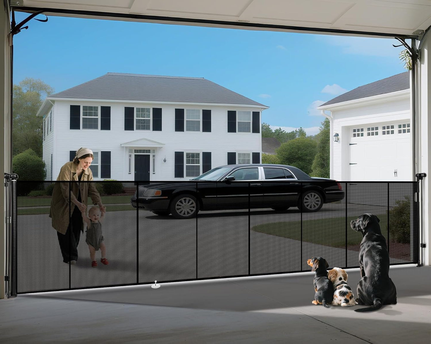 200 Retractable Baby Gates Extra Wide 42 Tall Safety Gate