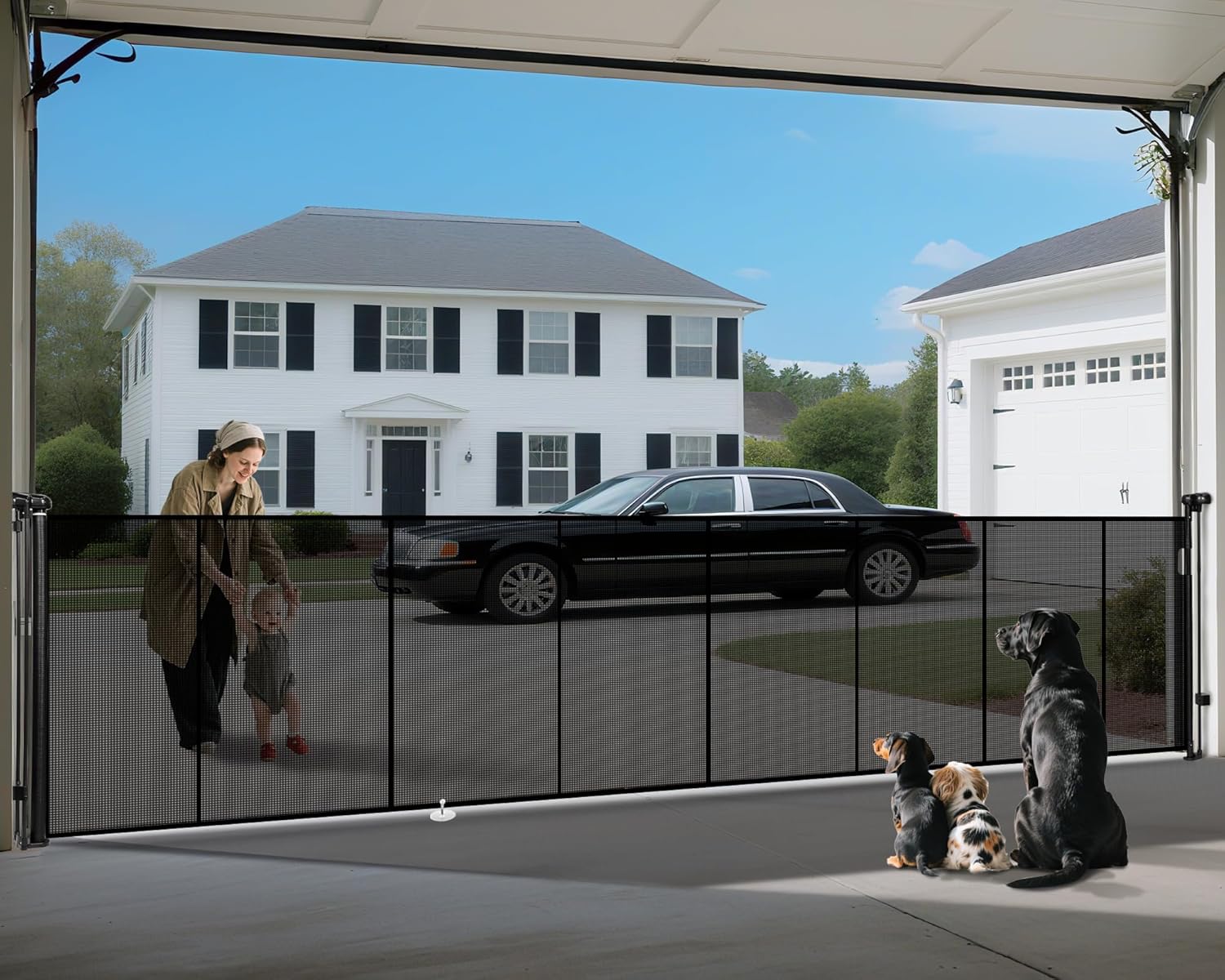 200 Retractable Baby Gates Extra Wide 42 Tall Safety Gate
