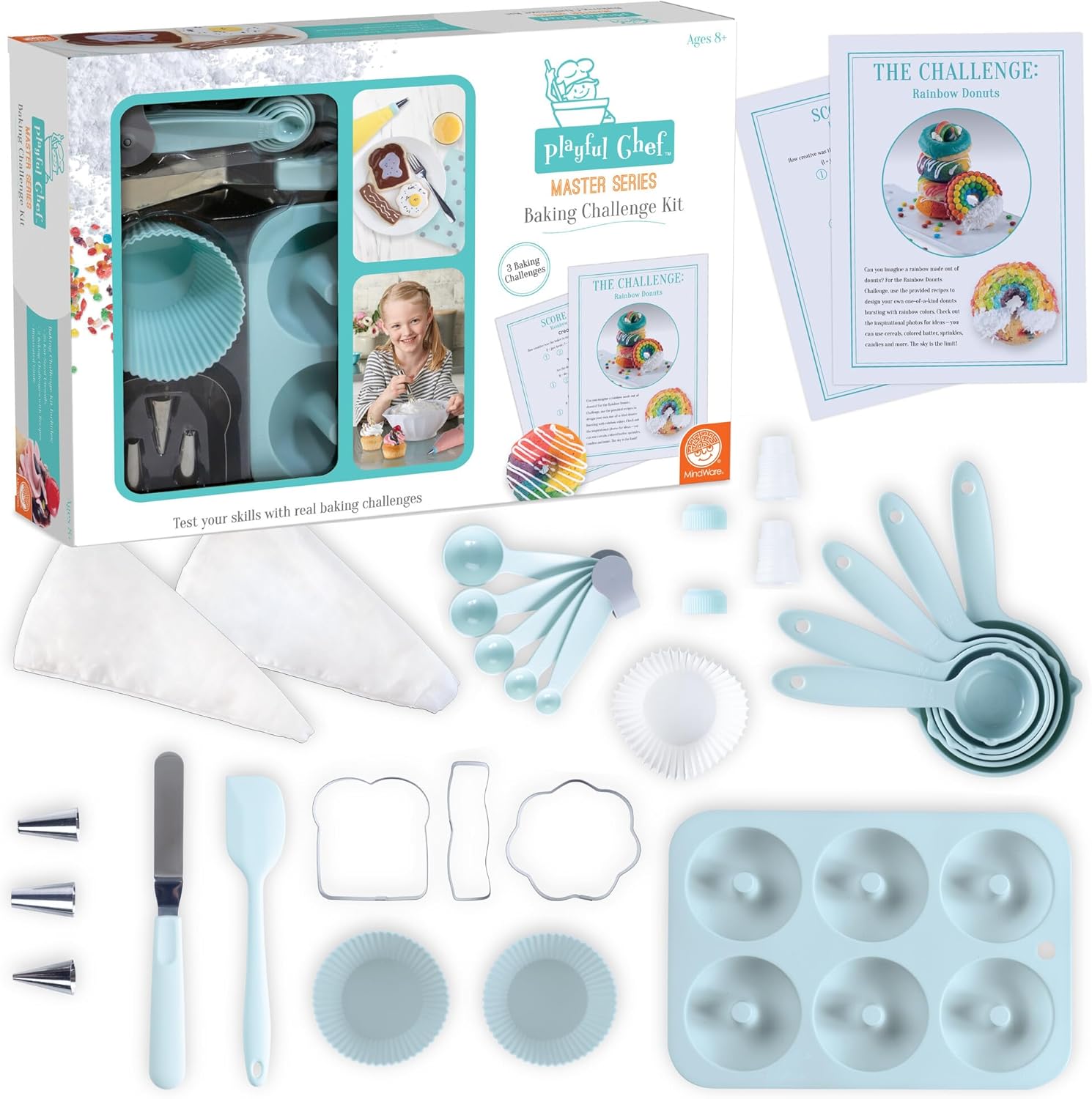 MindWare Playful Chef Baking Challenge Kit for Kids Ages 8