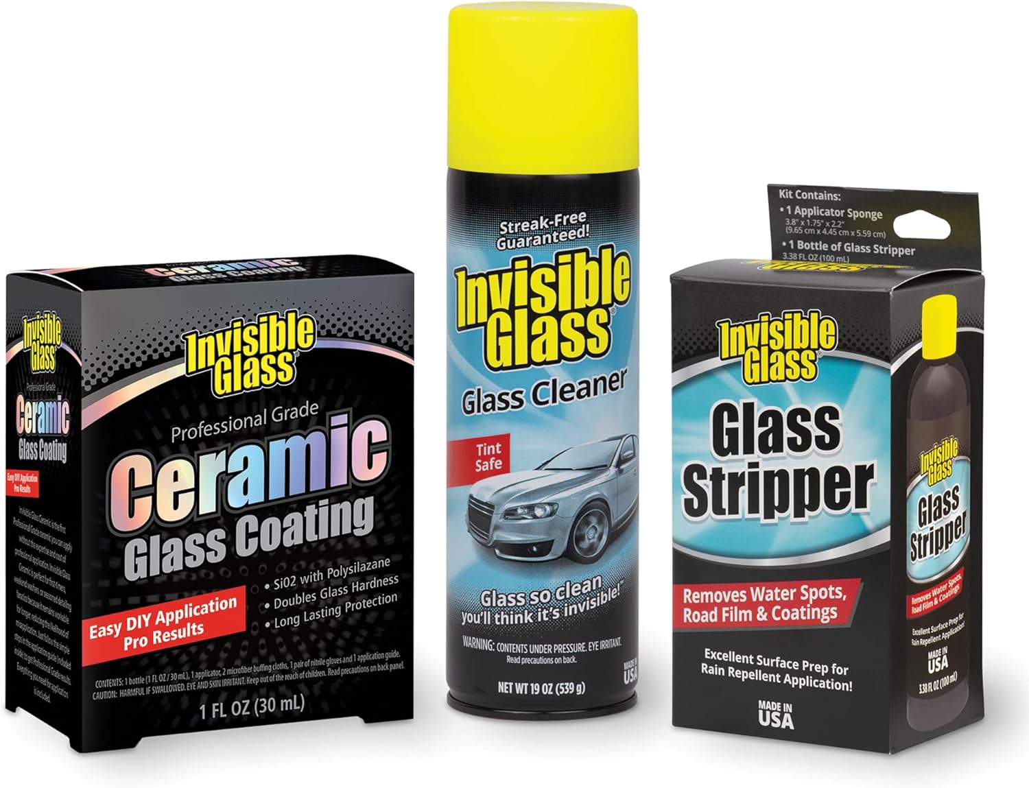 Invisible Glass Care Kit for Ultimate Glass Cleaning and Protection