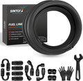 6AN 20FT Fuel Line Hose Kit AN6 CPE Braided Nylon Fuel Line Kit
