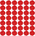 Auihiay 64pcs Red Hydrangea Artificial Flowers - Lush Event Decor