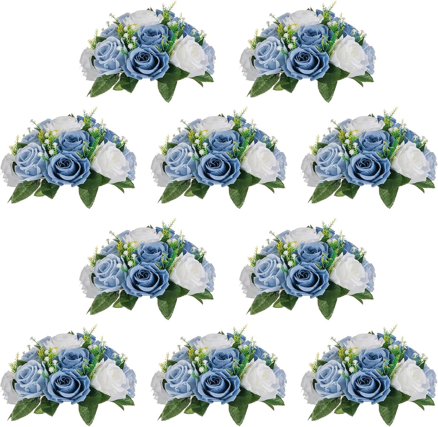 NUPTIO Flower Ball Arrangement Bouquet - 10 Pcs for Centerpieces