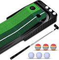 YINGJEE 10ft Golf Putting Mat with Auto Ball Return