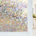Haton Window Privacy Film 29.5in x 157.4in - Stained Glass Rainbow