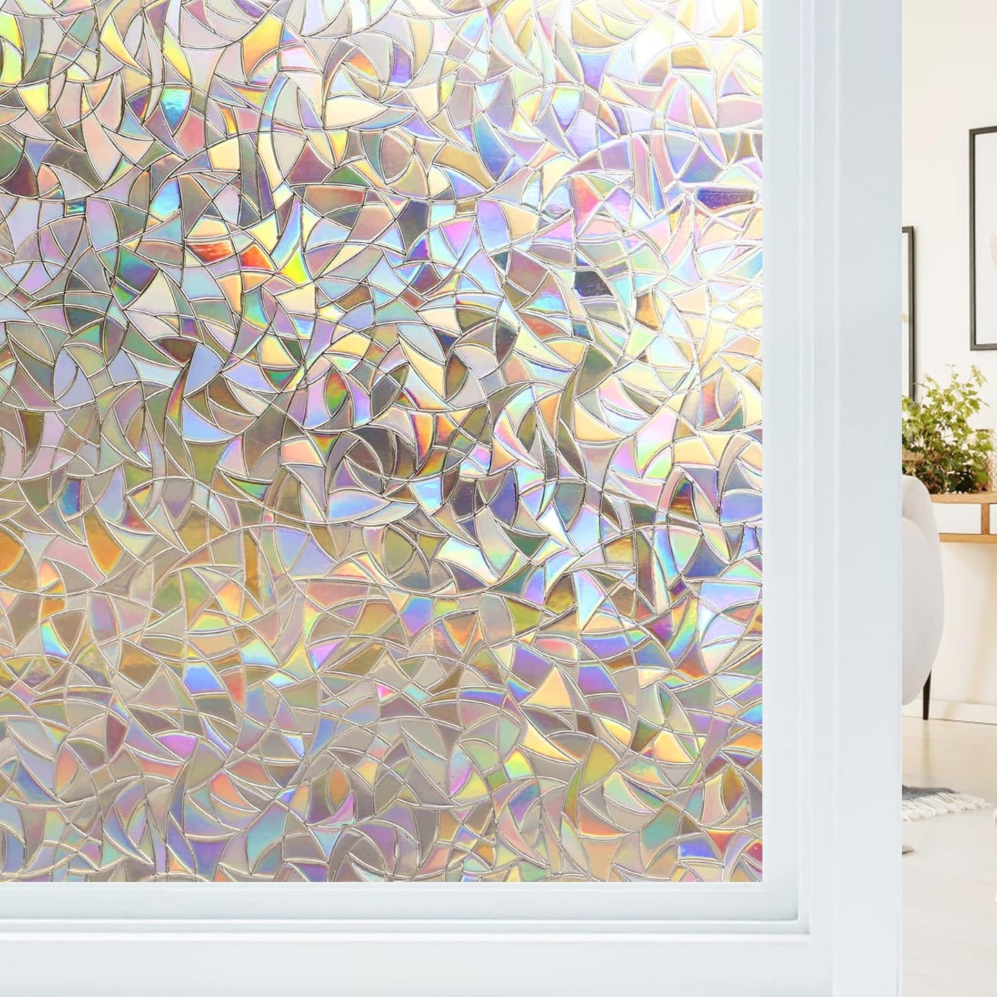 Haton Window Privacy Film for Decorative Sun Blocking Clings