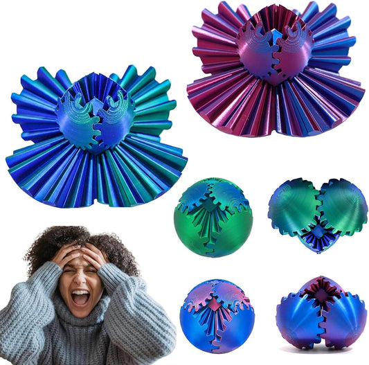 Stress-Relieving Gear Sphere Fidget Toy