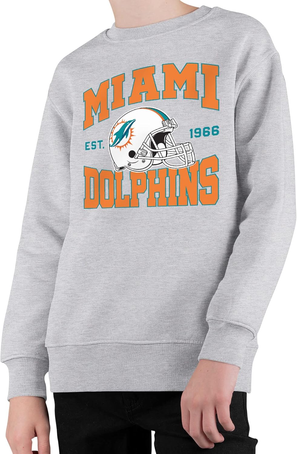 Miami Dolphins Kids Crewneck Sweatshirt - Official NFL Apparel