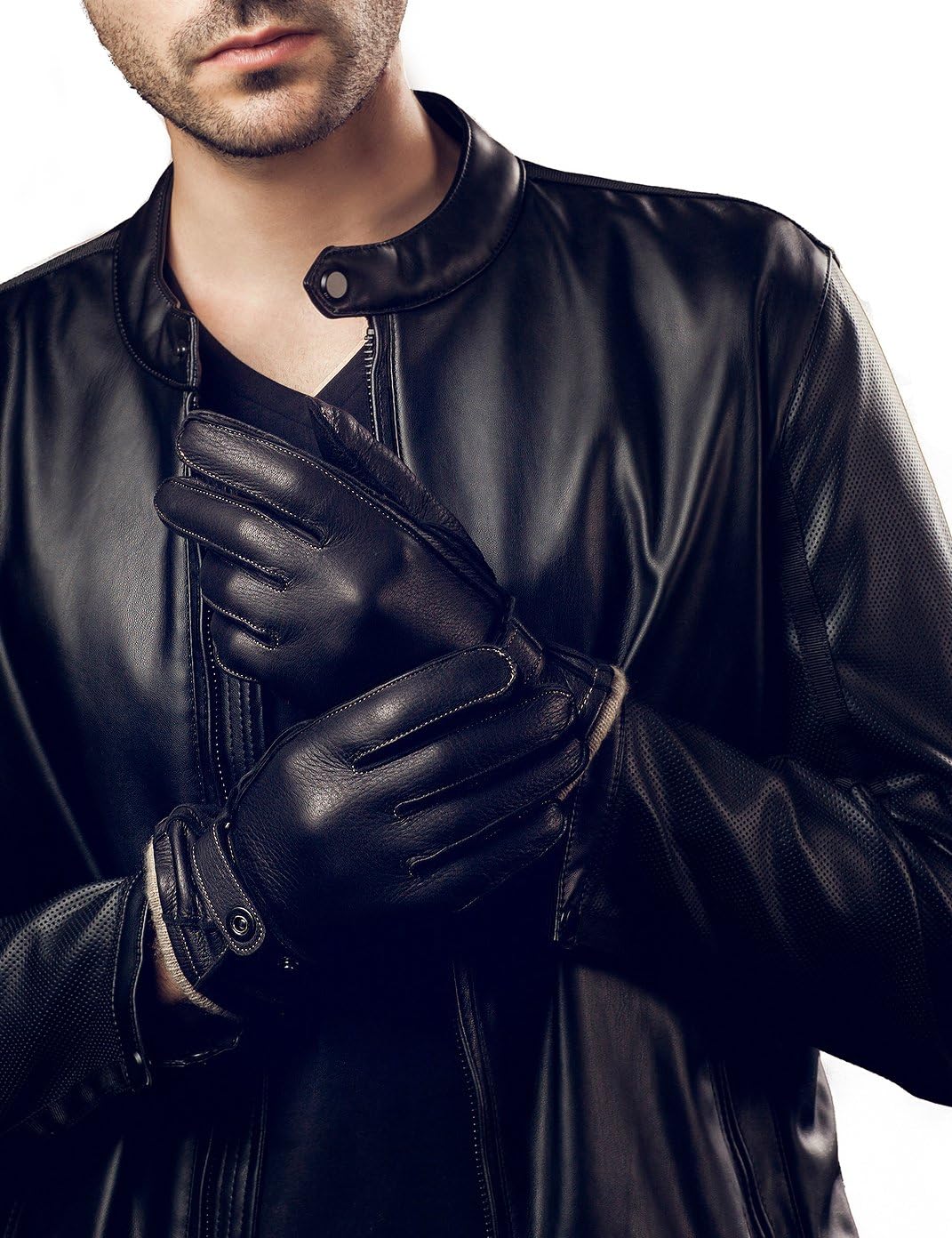 YISEVEN Deerskin Leather Gloves: Expertly Hand Sewn