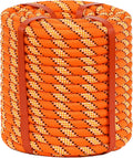 Double Braid Arborist Rope Orange 1/2 in x 100 ft - Durable Outdoor
