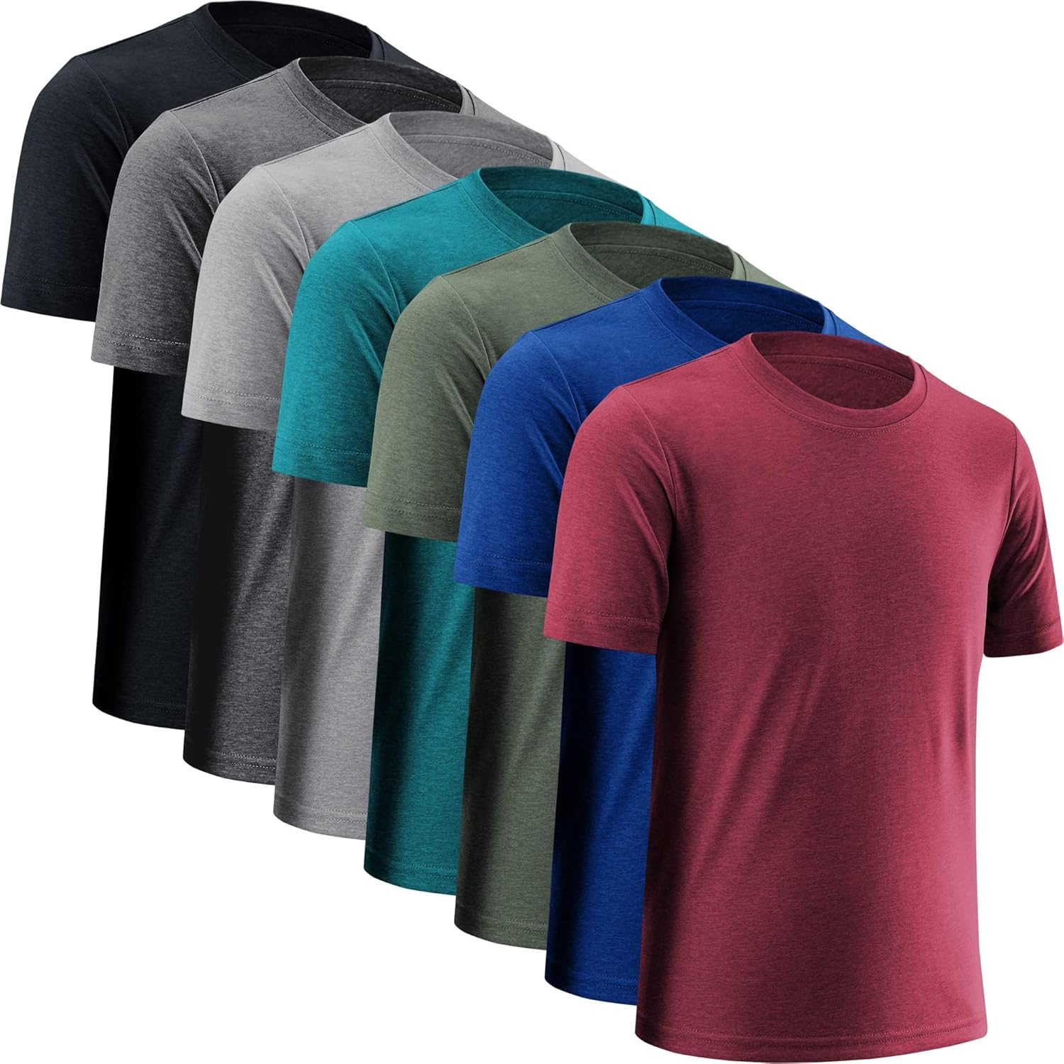 Boys' Athletic Shirts Performance Sports T-Shirts for Active Kids