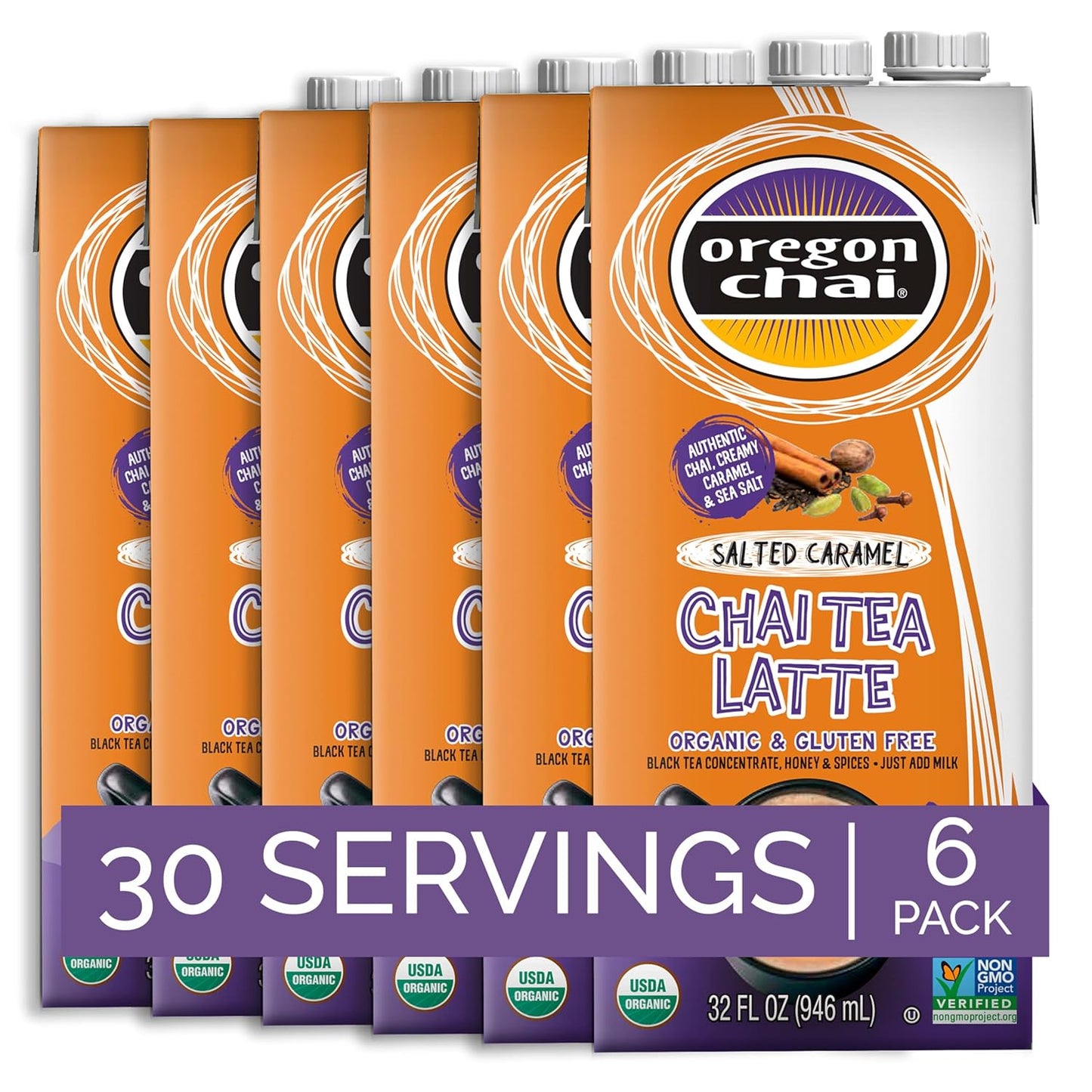 Oregon Chai Salted Caramel Concentrate for Delicious Tea Lattes
