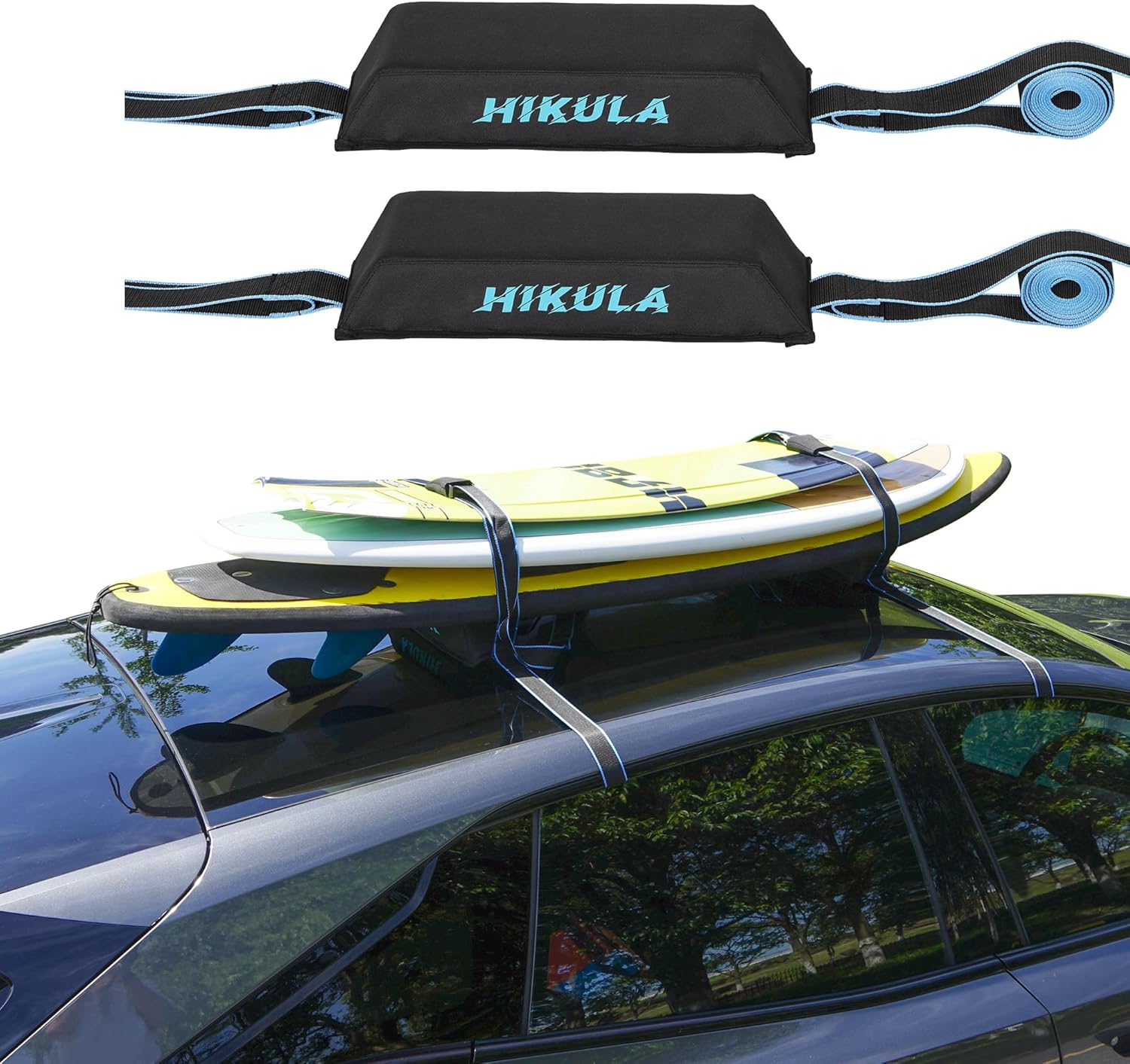 Surfboard Roof Racks for Easy Transport of Up to 3 Boards