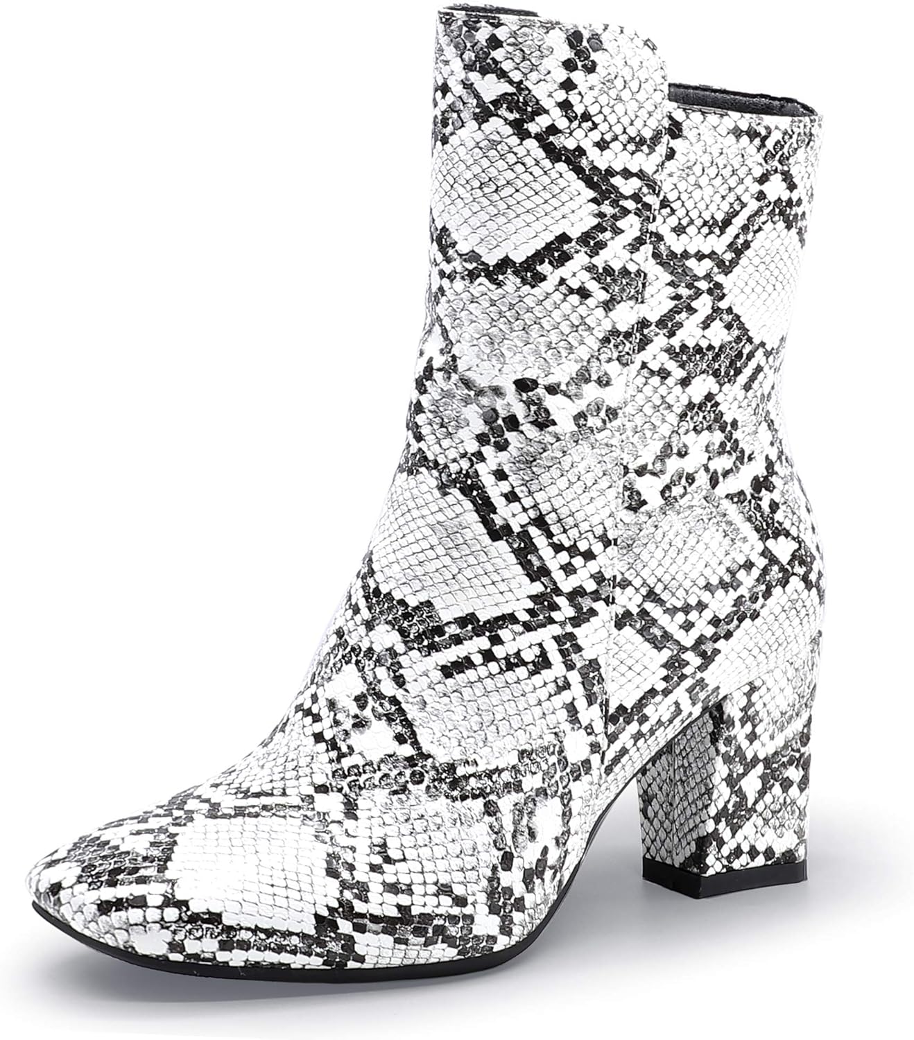 IDIFU Women's Ada Fashion Square Toe Ankle Boots for Style