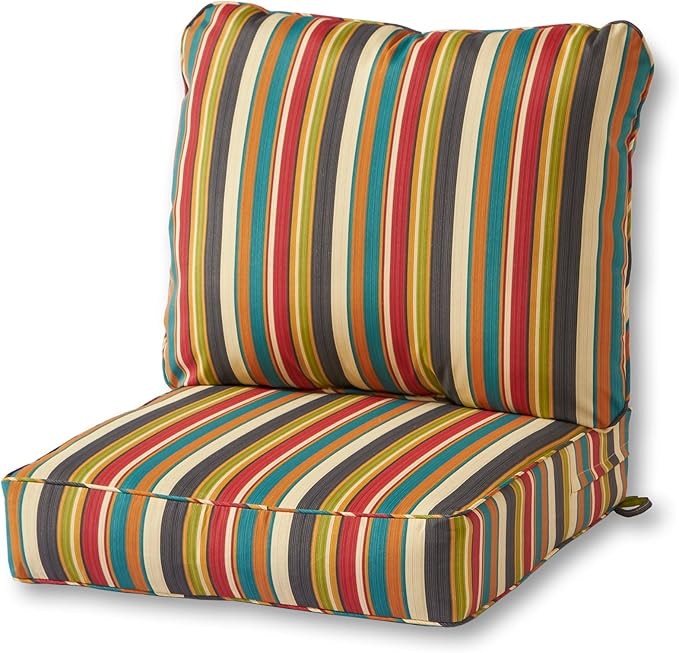 Greendale Home Fashions Outdoor Deep Seat Cushion Set for Comfort
