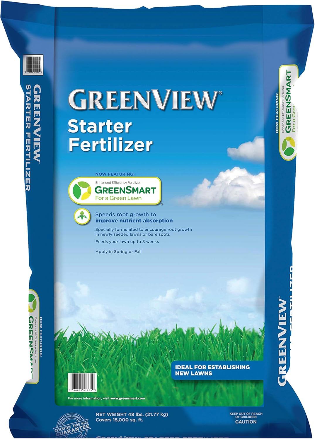 GreenView Spring or Fall Lawn Starter Fertilizer for Healthy Lawns