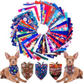 Small Dog Bandanas 50pcs Holiday Pack - Festive Mix for Pets