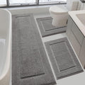 IM HOME Bathroom Rugs Set 3 Pieces - Ultra Soft Thick Plush Bath Mats