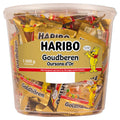 Haribo Gold Bears 100 Mini Bags 980g Tub - Party Ready Snack