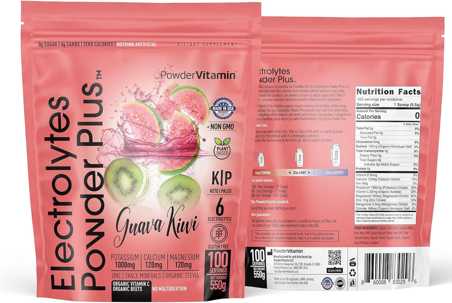 PowderVitamin Electrolytes Powder Plus for Ultimate Hydration