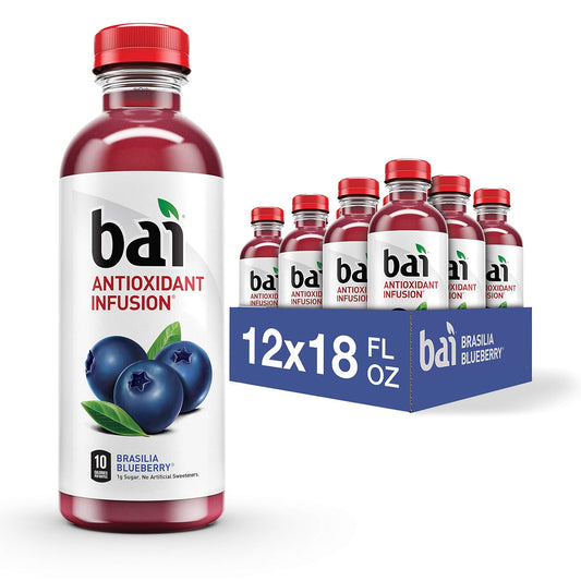 Bai Flavored Water Brasilia Blueberry - Antioxidant Drink Pack