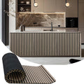 94.5 x 23.6 in Acoustic Wood Wall Panels - Soundproof Wood Slat Panel