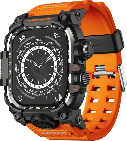 amBand Rugged Case for Apple Watch 45mm - Tactical Protection