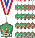 T-ball Award Medals Bulk Pack 20 pcs - Shield Design for Teams