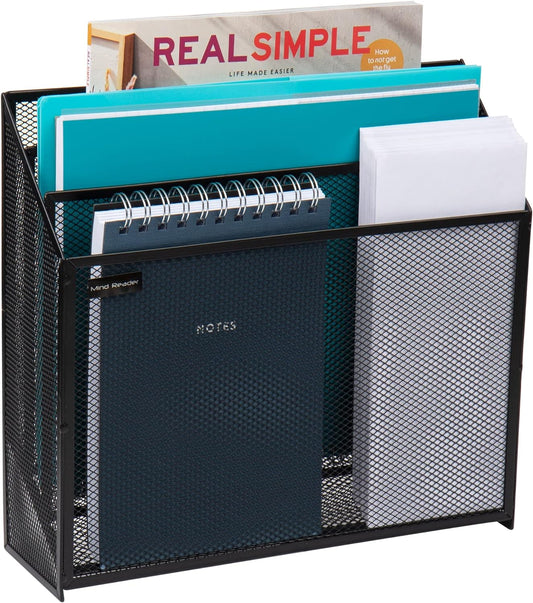Mind Reader Mesh Desktop Organizer - 12.5 Black