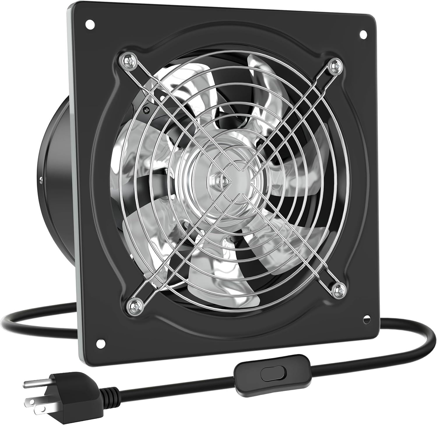 HG Power 6 Inch Exhaust Fan for Kitchen and Garage Ventilation
