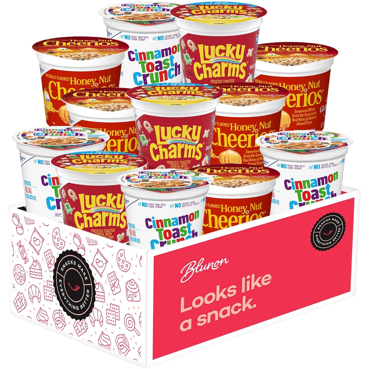 Cereal Cups Variety Pack - Single Serve Breakfast Cereal Assortment