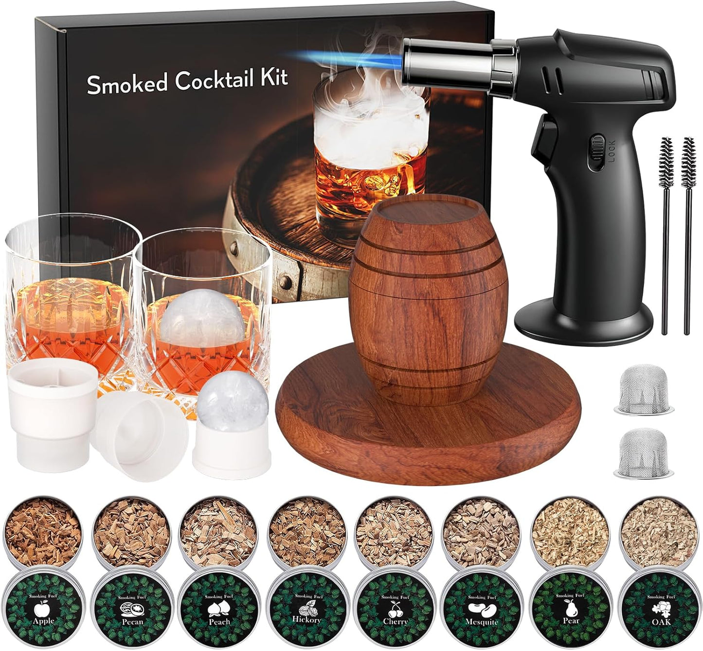 Whiskey Smoker Kit with Torch - Perfect Gift for Men and Dads