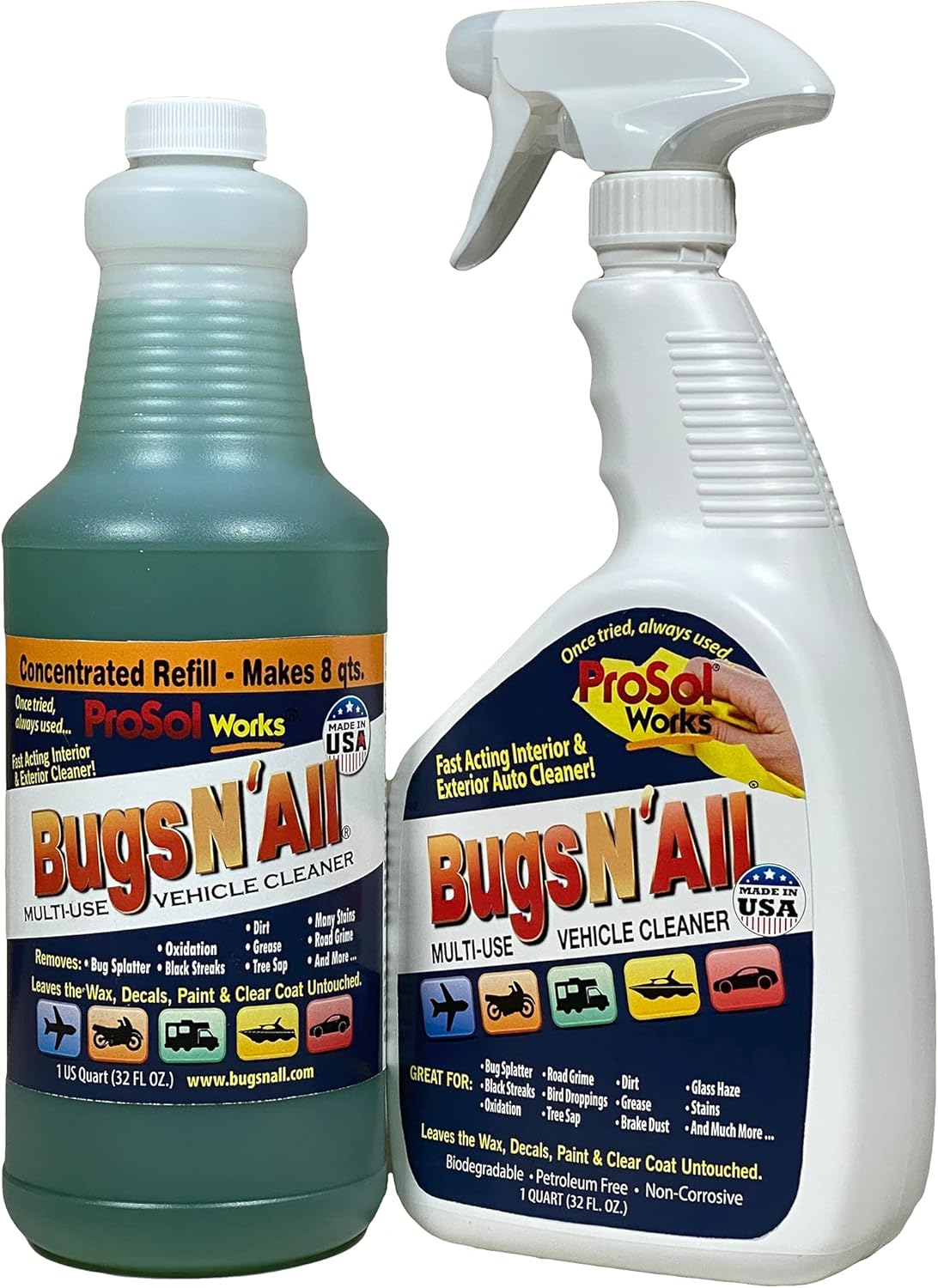 Bugs N All Multipurpose Car Cleaner & Degreaser for Tough Messes