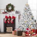 SUNCROWN 7ft Snow Flocked Artificial Christmas Tree - Realistic Full