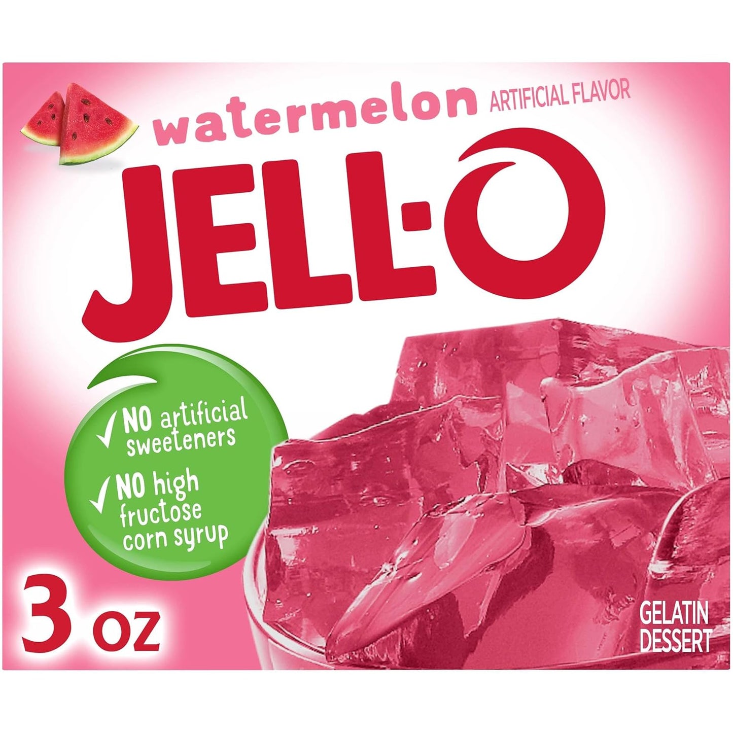 Jell-O Watermelon Gelatin Dessert Mix - Easy to Make Treat
