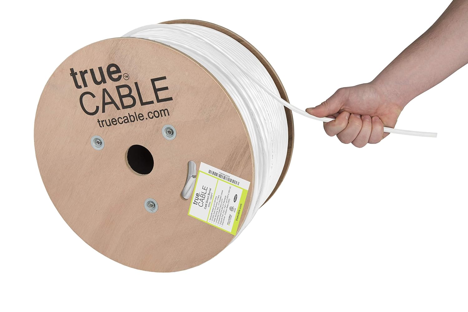 trueCABLE Cat6 Direct Burial Ethernet Cable for Outdoor Use