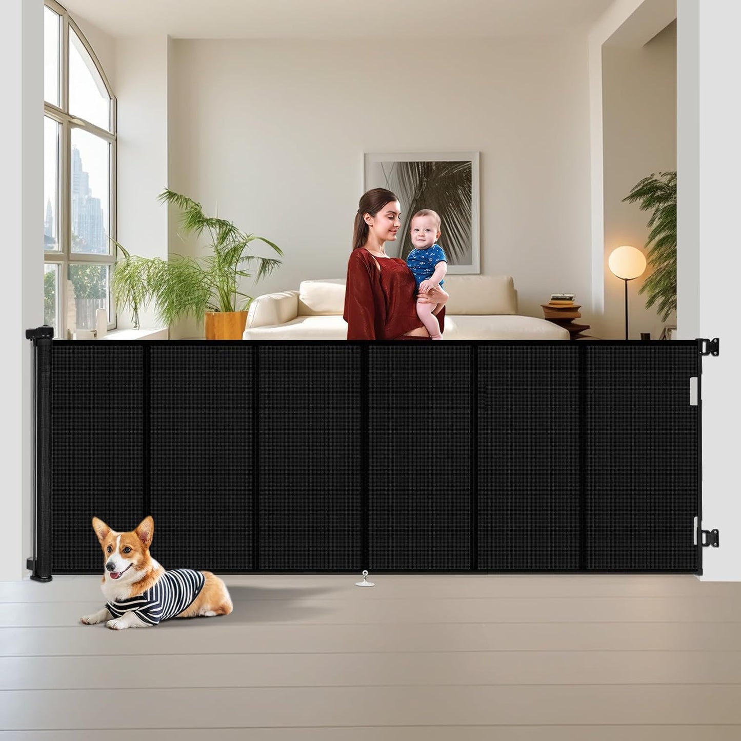 150 inch Retractable Baby Gates for Safety and Convenience