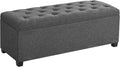 Storage Ottoman Bench with Storage Chest and 660 lb Capacity - Dark