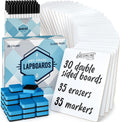 Dry Erase Lapboards Student Pack of 30 - Double Sided 9 x 12 in