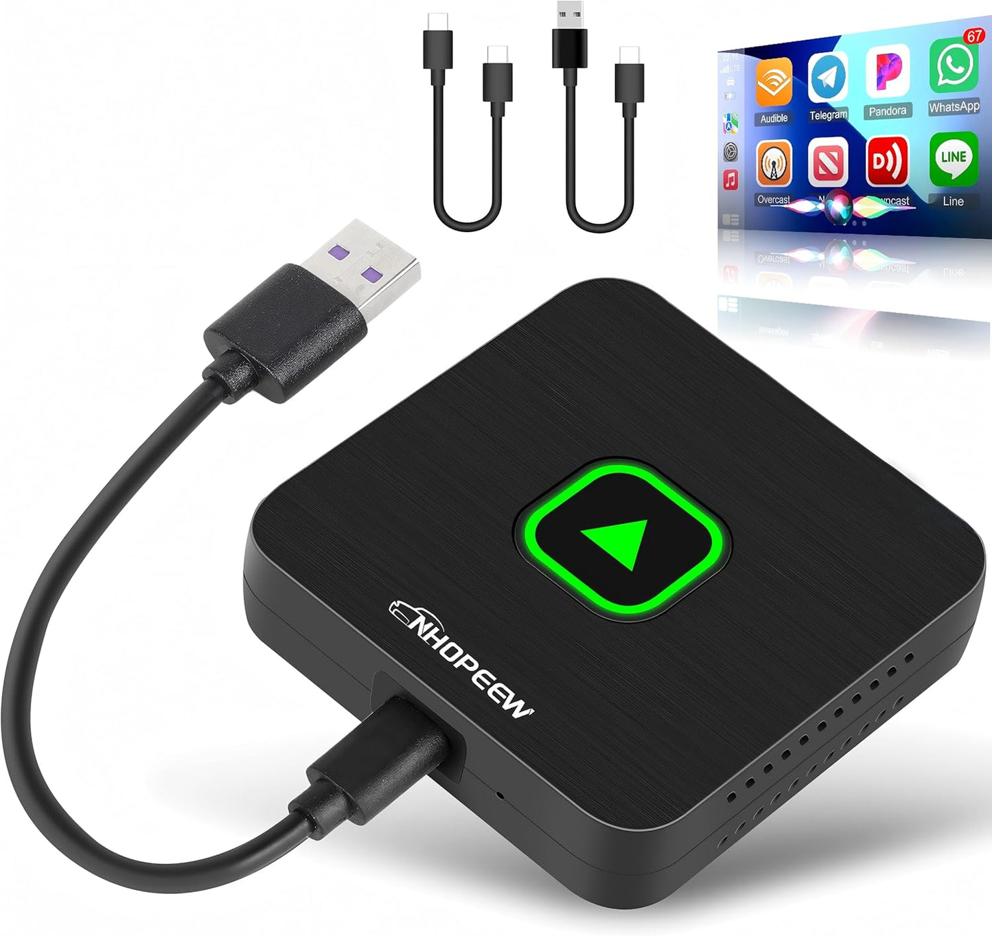 Wireless Carplay Adapter for Any CarPlay Cars