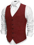 COOFANDY Men Casual Suit Vest Slim Fit Waistcoat - Smart Layering